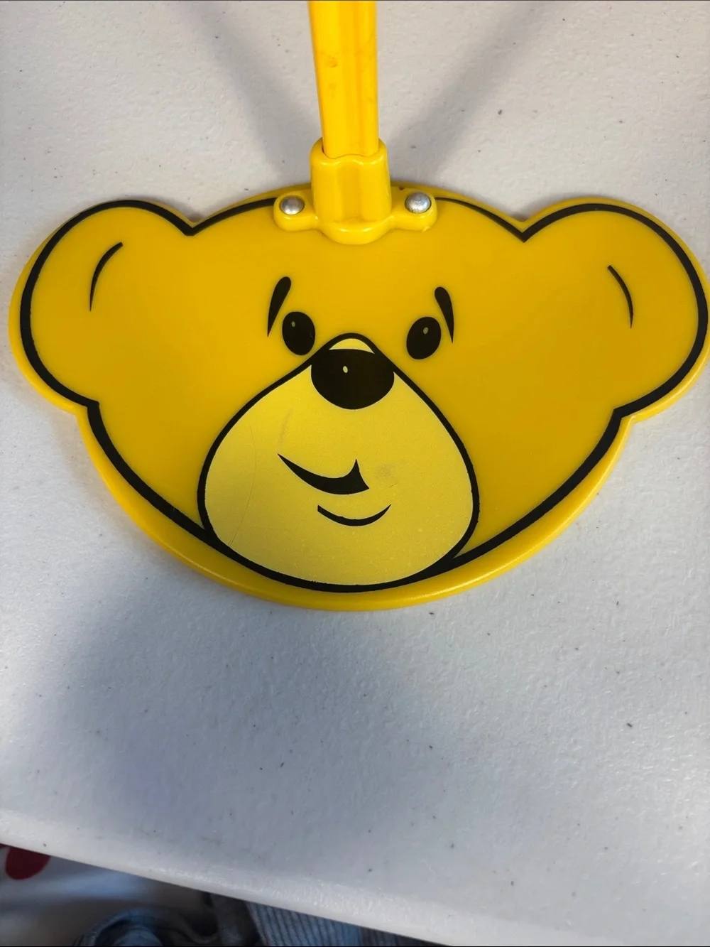 Vintage Build A Bear WorkShop Yellow Bear Face Display Stand Adjustable - Picture 3 of 12